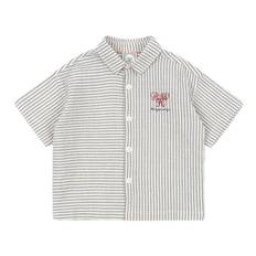 Konges Sløjd x Rosie H-W Skjorta - Duo - Stripe Blue - Konges Sløjd - 4 år (104) - Skjorta K/Ä