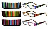 Eyekepper 3-pack läsglasögon för kvinnor (3-pack vackert mönster)