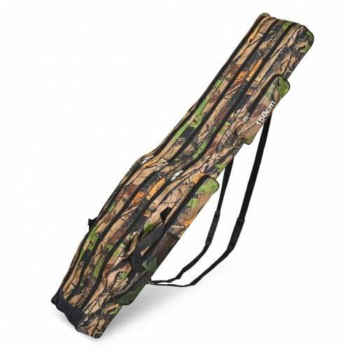 DEARBAG Fiskeväska, spöväska, 150 cm (59 tum), fiskespöväska, väska med 3 fack, spöväska, vattentät, vikbar, spöväska, spöväska, spöväska med bärrem för fiskespön, håv, fisktillbehör, Boom, 150 cm