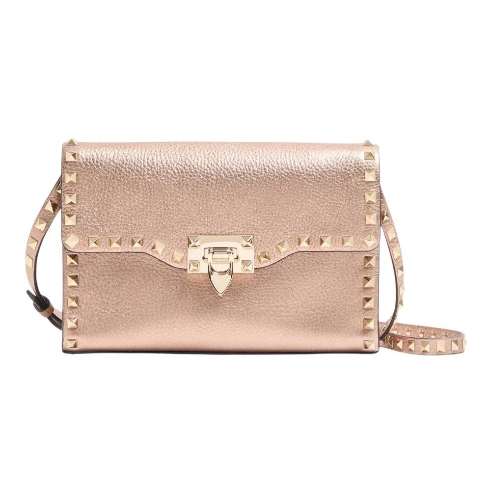 Valentino Rockstud Skuldertaske - Tasker - Dame - Gul - ONE SIZE - Uld