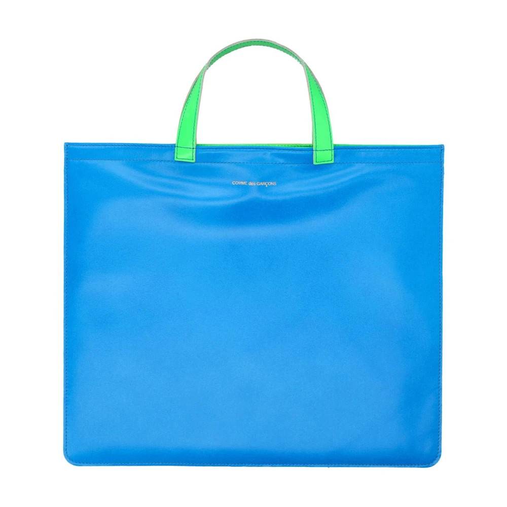 Comme des Garçons Super Fluo Tote Bag - Tasker - unisex - Blå - ONE SIZE - Bomuld