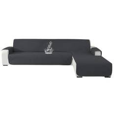Ystyle Sofföverdrag L Formad 3 Sits, Soffskydd Peninsula Höger/Vänster Universal Reversible, Chaise Longue Sofa Protector Vattentät, Couch Cover L Shape, Sofa Cover L Shape (255cm, Mörkgrå)