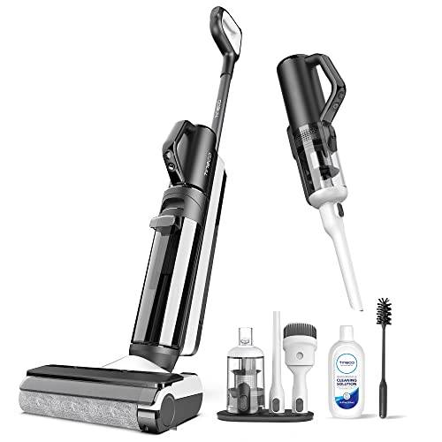 Tineco Floor One S5 Combo Smart Trådlös torr och våt dammsugare och tvättmaskin, perfekt för klibbig smuts och djurhår, lätt, ultratyst, smart skärm