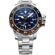 BALL AeroGMT II Automatic Blue Dial Silver Stainless Steel Bracelet Men's Watch DG2018C-S12C-BE