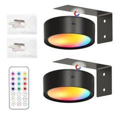 Batteridriven Bildbelysning,Fjärrstyrd Magnetisk Konstbelysning - LED Bildlampa Med 13 Lägen Dekorativ Heminredning För Sovrum Korridor Sängsida