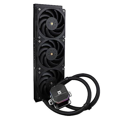 Thermalright Frozen Edge 360 Black vätskekylning för CPU med 120mm PWM-fläkt, 360 svart kylningsslits, AMD/AM4/AM5, Intel LGA1700/1150/1151/1200/2011