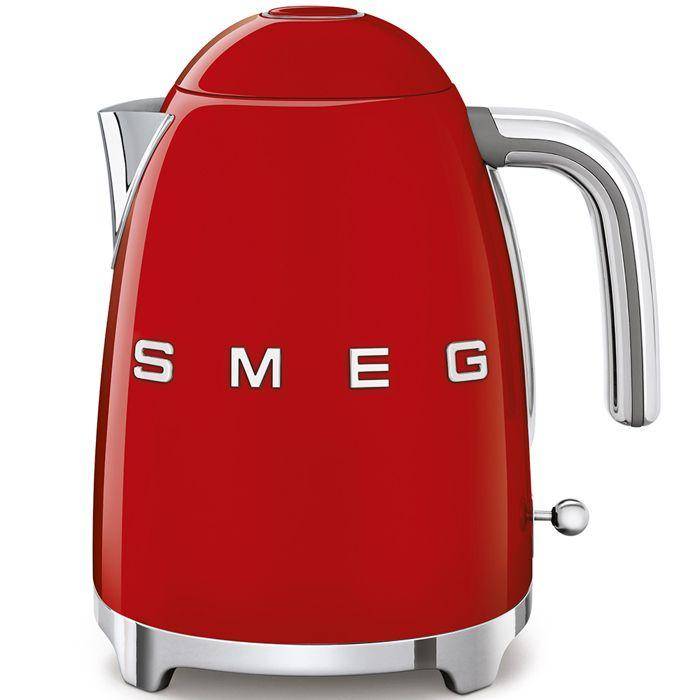 Vattenkokare SMEG 50-talsstil KLF03RDEU - Röd - 1,7L - 2400W - Kalkskydd och Håll varm-funktion