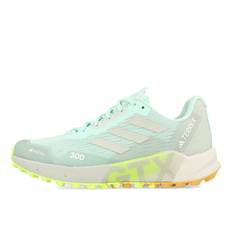 adidas Terrex Agravic Flow 2 GTX W Damen Semi Flash Aqua Wonder Silver Lucid Clementine - Blau / EUR 41 1/3