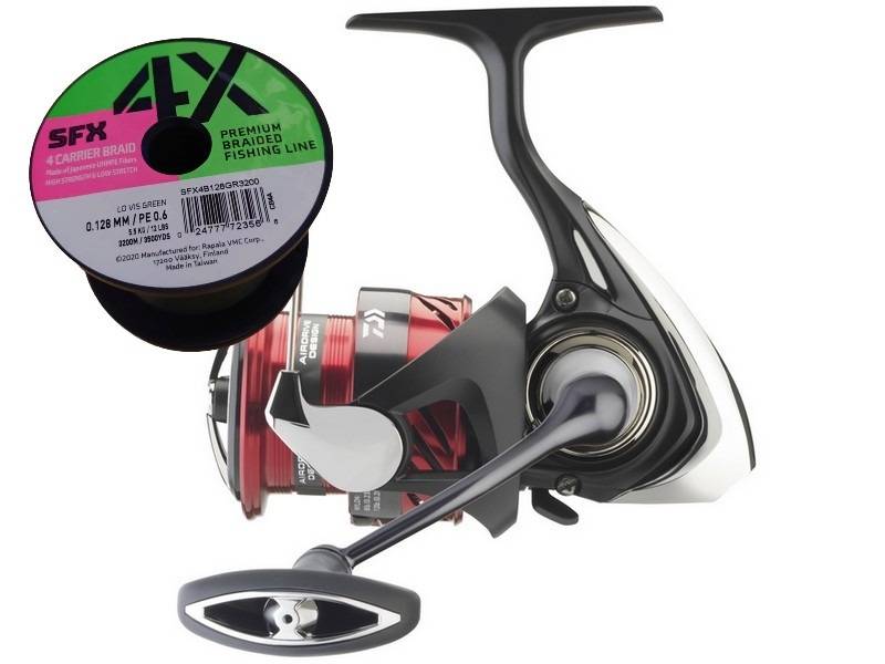 Daiwa 23 Ninja LT-1000 m/påspolet Sufix 4X 0,128