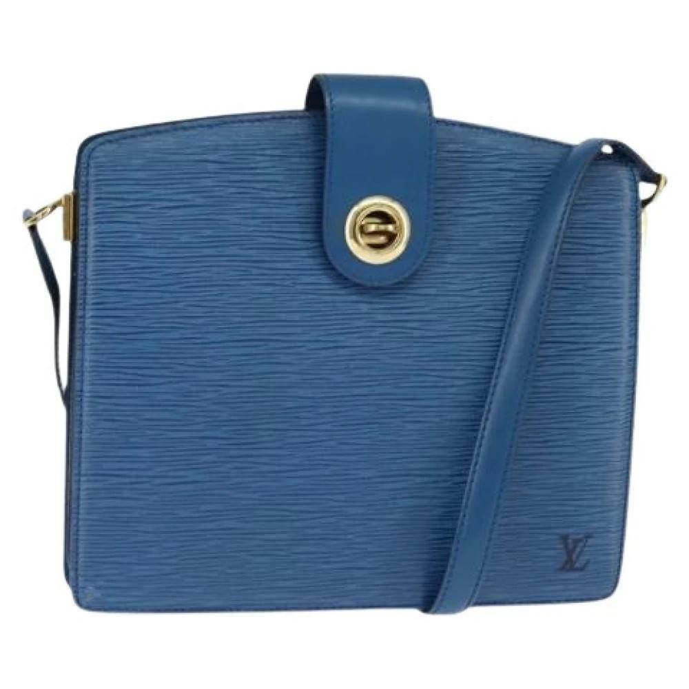 Louis Vuitton Vintage Pre-owned Vintage Cross Body Taske - Vintage - Dame - Blå - ONE SIZE - Læder