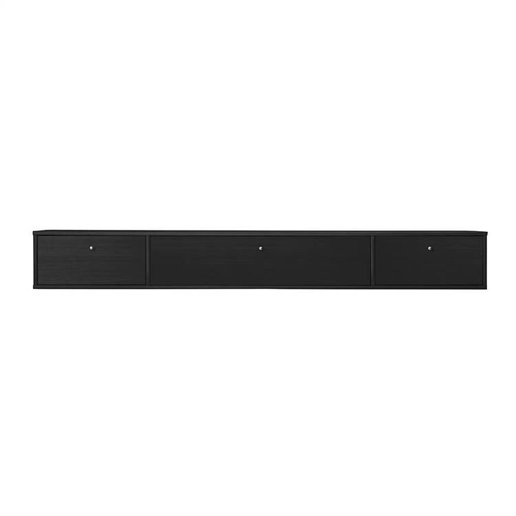 Mistral AV TV-Modul m. Klaplåge og 2 Skuffer Oak Black Stained 75
