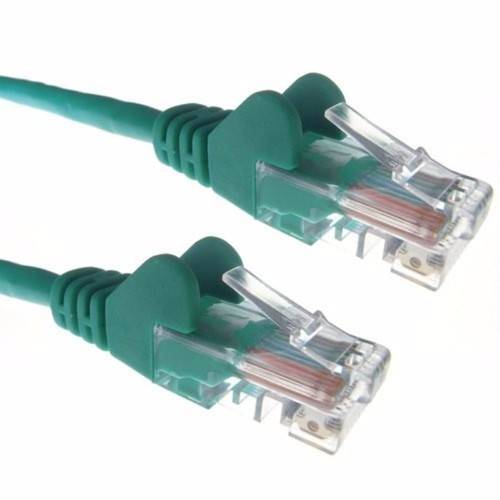 Zexum Green RJ45 Cat5e High Quality 24AWG Stranded Snagless UTP Ethernet Network LAN Patch Cable - 2 Meter
