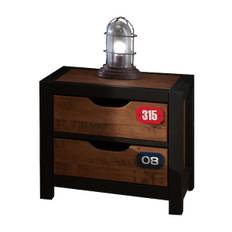 Vipack ALEX Chevet table de nuit pin massif