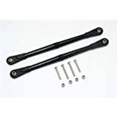 Losi 1/6 Super Baja Rey 4X4 Desert Truck Upgrade Parts Aluminium Adjustable Rear Upper Chassis Link Tie Rods - 1Pr Set Black