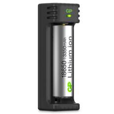 GP Batterier GP-Battery Li-ion 1 Slot Charger Black/Silver, OneSize