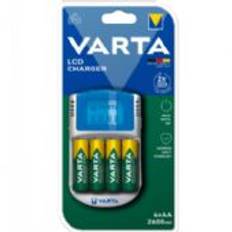 VARTA LCD batterioplader inkl. 4 x AA 2600 mAh