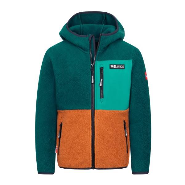 Trollkids Kid's Aurlandsfjord Jacket Fleecejacka Barn Storlek 128 Färg blå