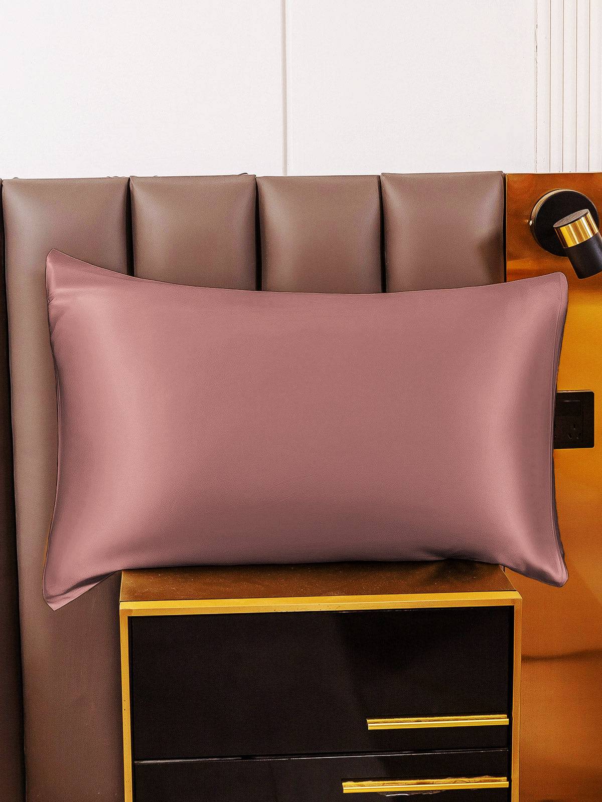 19Momme 100% Mullbärssilke Örngott - Dold dragkedja - Blek Mauve / 50x90cm