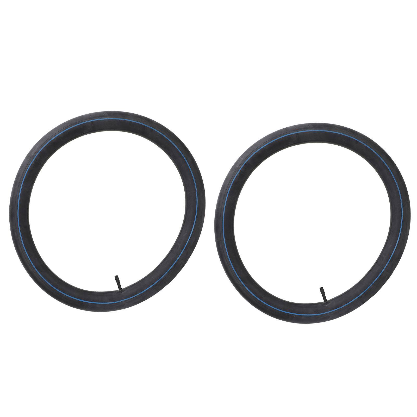 2 st 20 X 3.0 Fatbike Innerslang med Amerikansk Ventil Kraftig Cykelinnerslang för Landsvägscykel Mountainbike Snö black