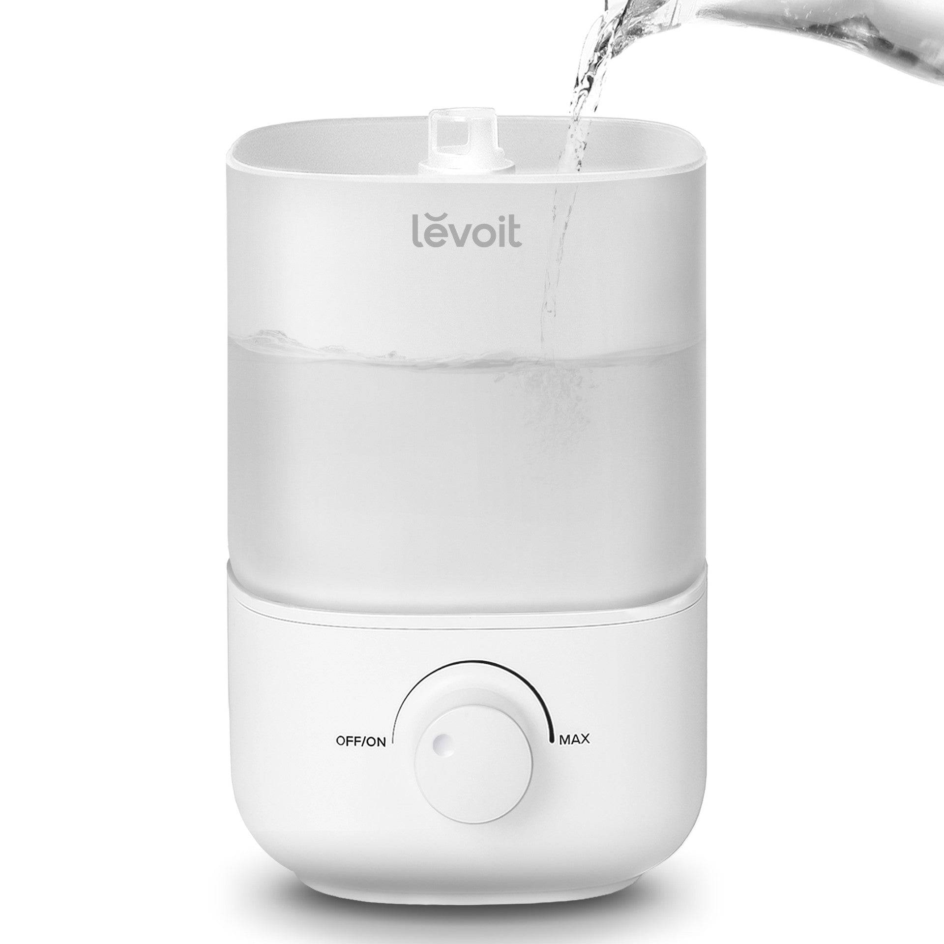LEVOIT Classic 160 2.5L Top Fill Ultrasonic Humidifiers for Bedroom - Black