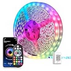 LED Strip Lights 30m, Ultra-Long LED Lights Strip Music Sync, Appkontroll med fjärrkontroll, LED RGB Tape Lights LED-lampor för sovrummet Made in China