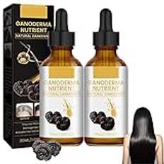 DUBUSH Naturlig Ganoderma hårväxtolja anti-grå hår serum Ganoderma näringsämne naturligt mörkläggande serum främjar friskare och tjockare hår