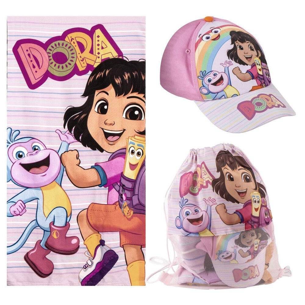 Dora Utforskaren handduk + väska + mössa set