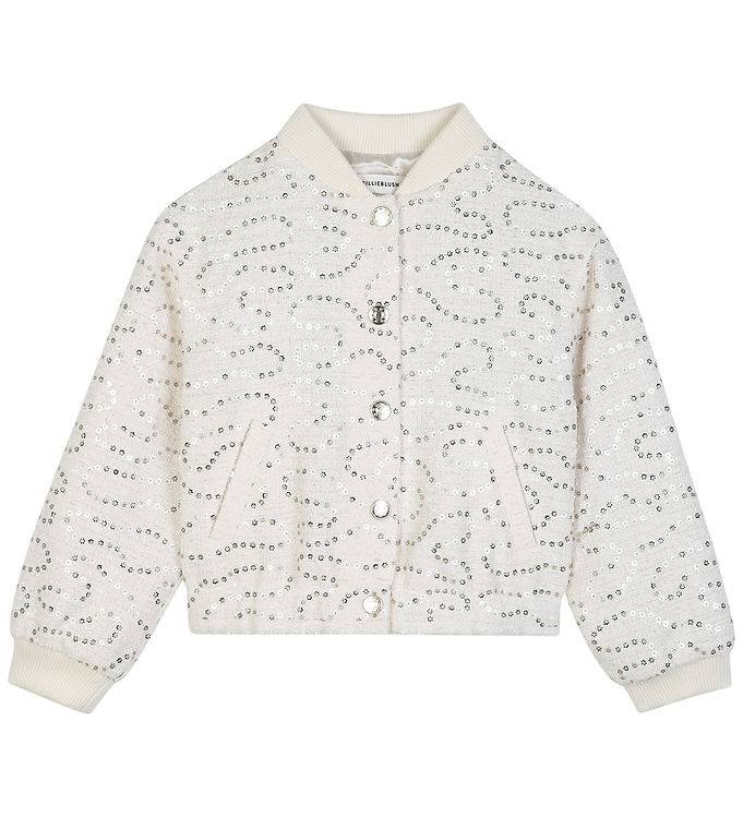Billieblush Jakke - Ivory m. Palietter - Billieblush - 10 år (140) - Overgangsjakke