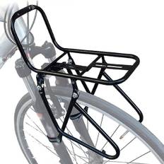 Cykelkurv foran, aluminium bagagebærer til touring, 15 kg kapacitet, cykelkurv til mountainbike og landevejscykel