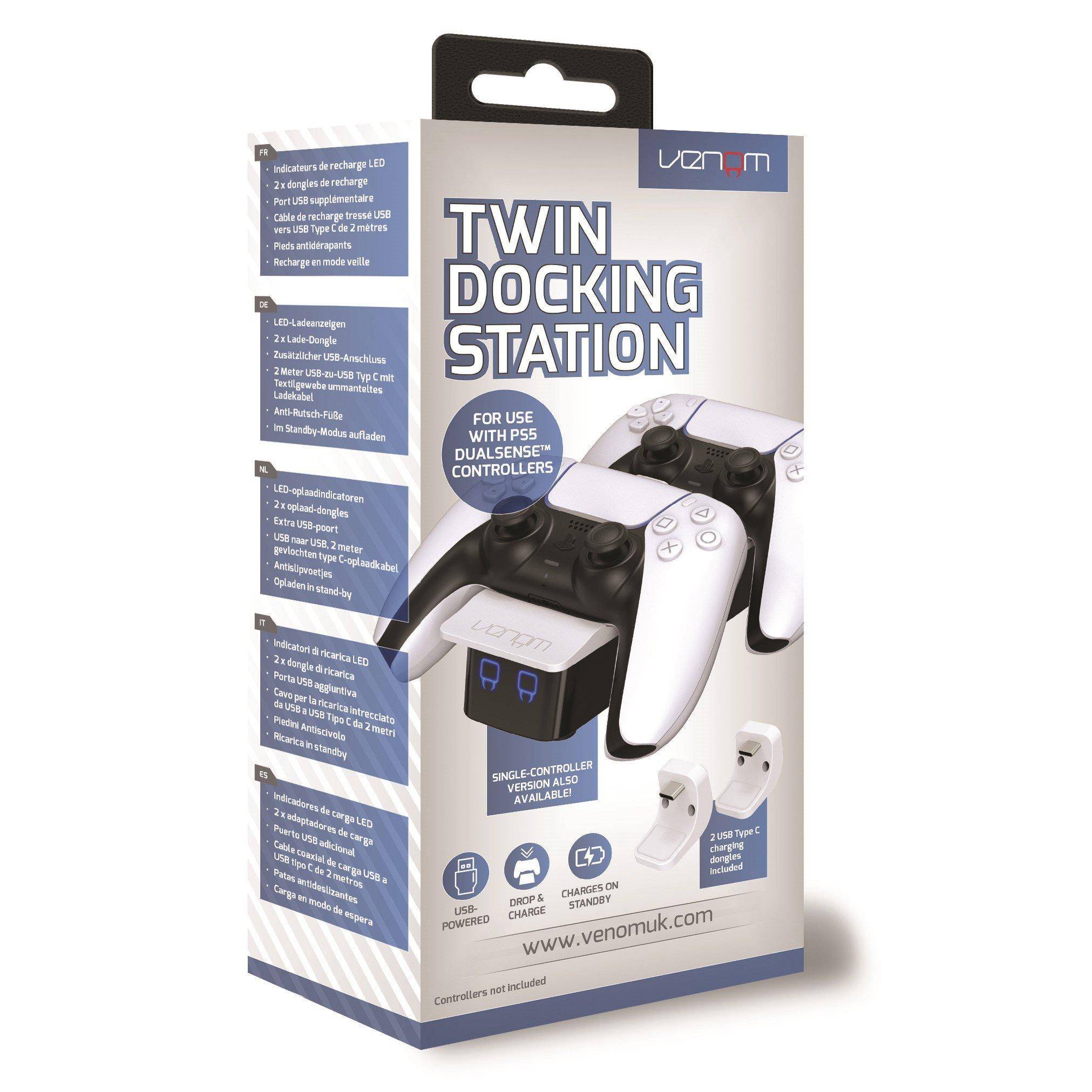 Venom Twin Dock Charging And Cables