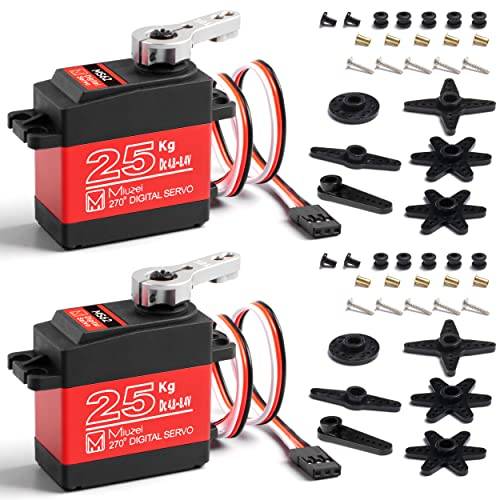 Miuzei Digital Servo 25kg 270° Wasserdicht Metallgetriebe RC Lenkservo 1/10