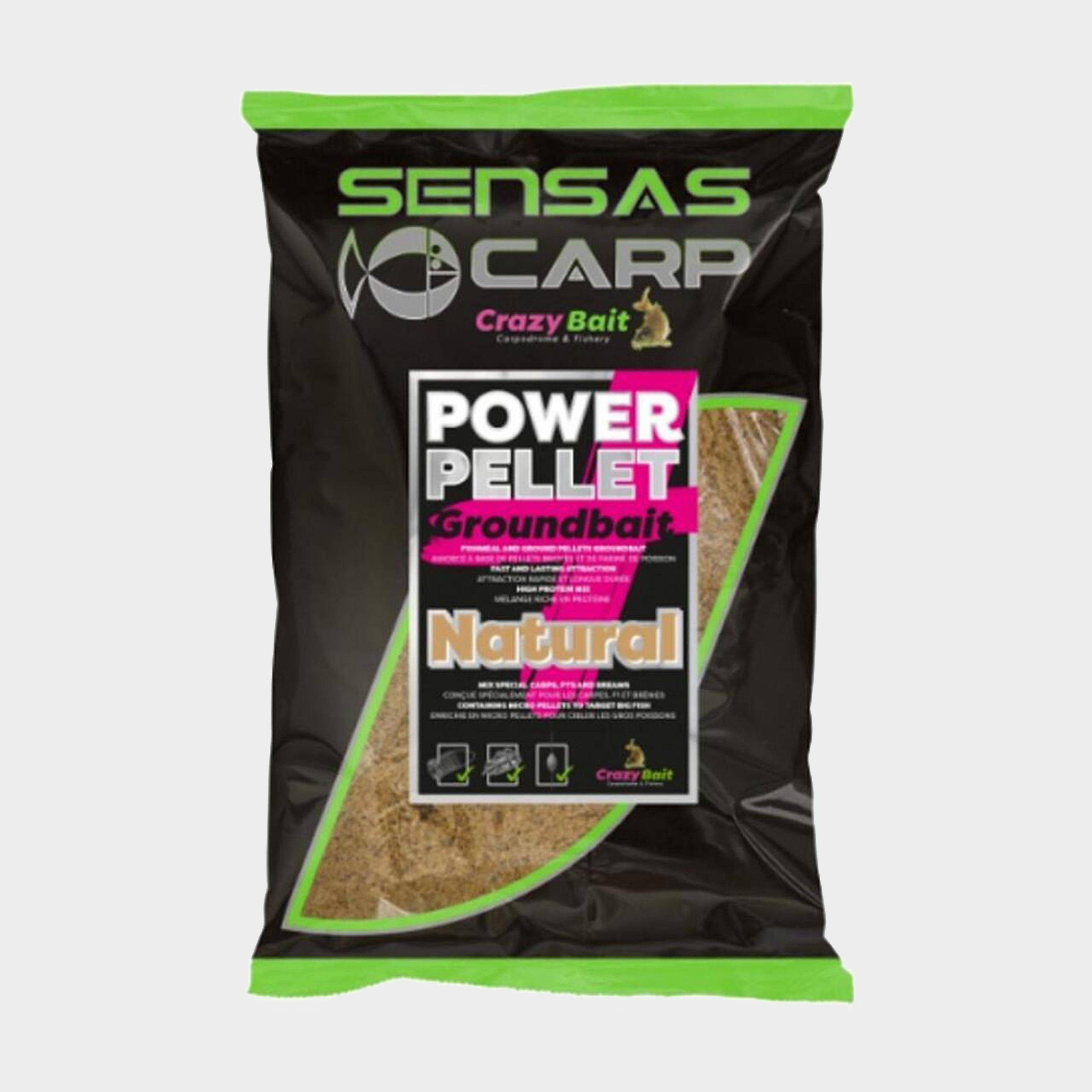 Sensas Power Pellet Plus Fishing Groundbait 2kg, Brown - One Size