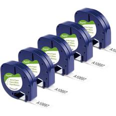 Kompatibel etikettape erstatning for DYMO Letratag refills 91330 10697 selvklæbende papir LT tape til DYMO LetraTag Plus LT-100T LT-100H QX50 label