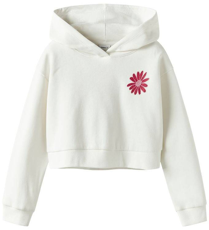 Name it Hættetrøje - NkfKory - Cloud Dancer - Name It - 9-10 år (134-140) - Hættetrøje