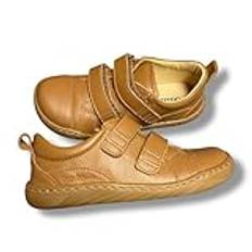 Bazabouille Bazkets Unisex Barefoot sneakers, pojke, barn, flicka, flexibel sko, Kamel, 30 EU
