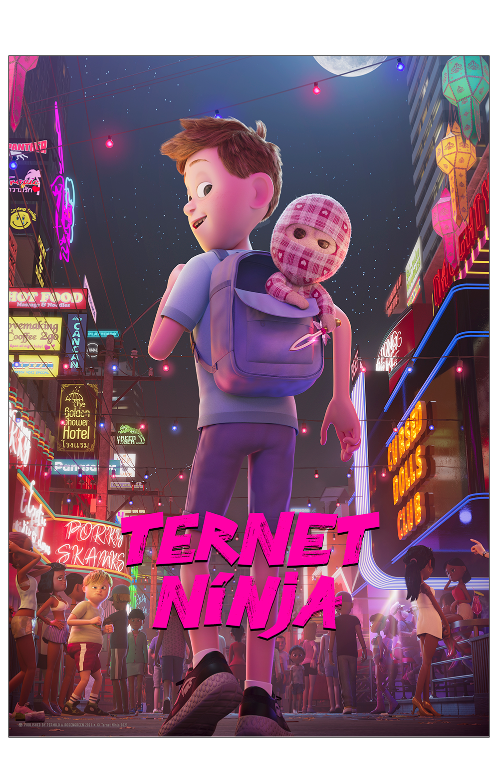 Ternet Ninja i Bangkok. A3 (29,7x42 cm)