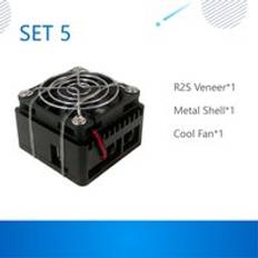 Nanopi r2s officiellt metallskal openwrt system rk3328 mini router dubbel gigabit port 1gb med stort minne - Bunt 6