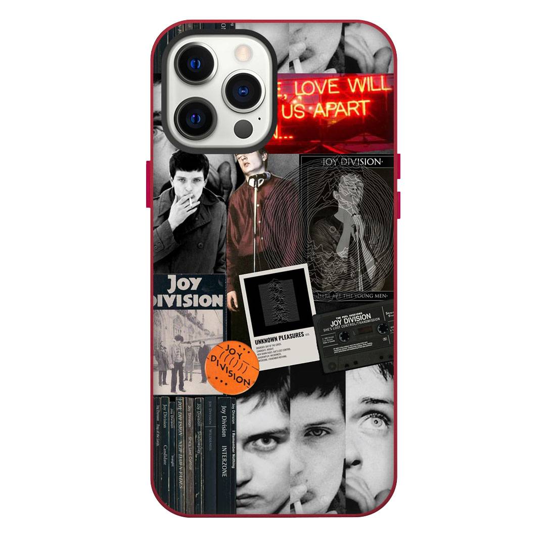 Joy Division Phone Case For iPhone Samsung Galaxy Pixel OnePlus Vivo Xiaomi Asus Sony Motorola Nokia - Joy Division Love Will Tear Us Apart Collage Poster.