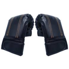 Boxing Punching Gloves for Easy to Put On and Take Thick Boxing Martial Arts Gloves, Adults, Off, Pad, Lightweight, (Black) svart