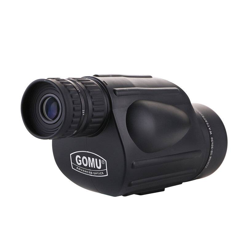 Gomu 10-30X50 Zoom Monokulär kvävevattentät teleskop kikare Fågelskådning Hög effekt För vuxna Jakt Stötsäker stativ