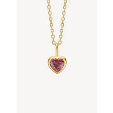 Carré Jewellery Carre 10-karat Love Pendant Pink Turmalin