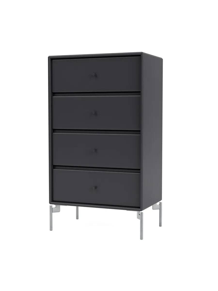 1143 skuffemodul inkl. ben fra Montana Anthracite / Krom / 38 cm - Jacobsen Plus