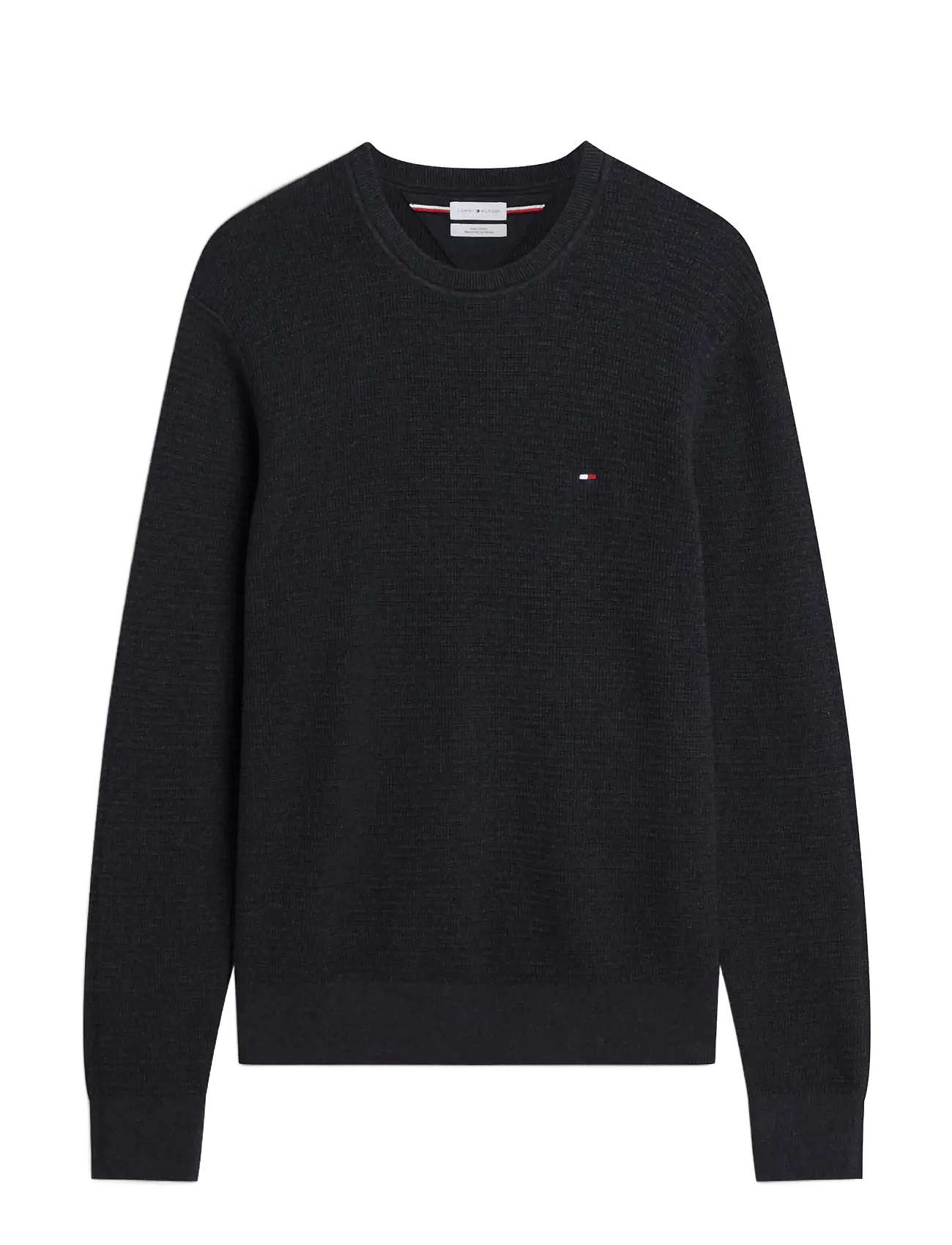 TOMMY HILFIGER Pima Ctn Cash Structure Crewneck | Grey | S
