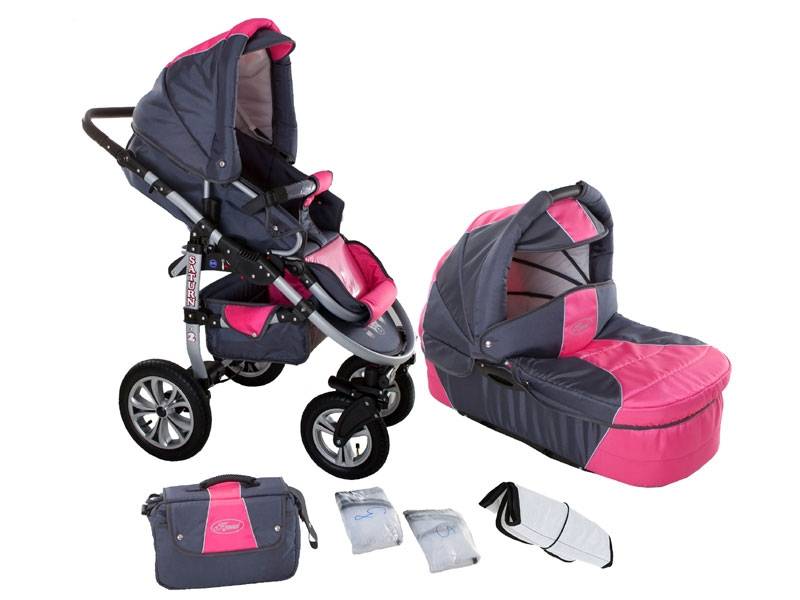 Saturn Duo 2 in 1 Grå/Rosa