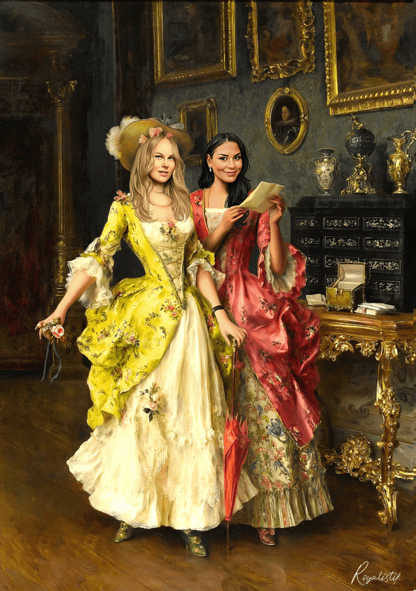 Queen Sisters - Personlig Tavla - Poster / 70x100