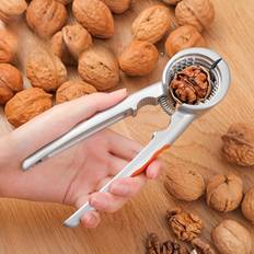 TEMU Durable Metal Multi-functional Nut Cracker - , Pecans, Chestnuts & | Ergonomic Handle Nutcracker Pliers For Easy