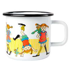 Muurla - Pippi Langstr�mpe - Emalje krus 3,7dl - Pippi