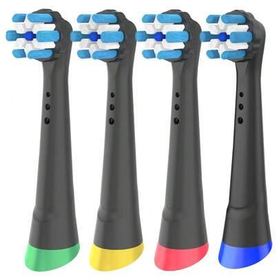 Kompatibel med OralB IO elektrisk tandborste ersättning tandborste borsthuvuden, professionell tandborste ersättningshuvud Refill för OralB IO 2 3 4 5 - Multifärgad (Svart-4 st,Vit-4 st)