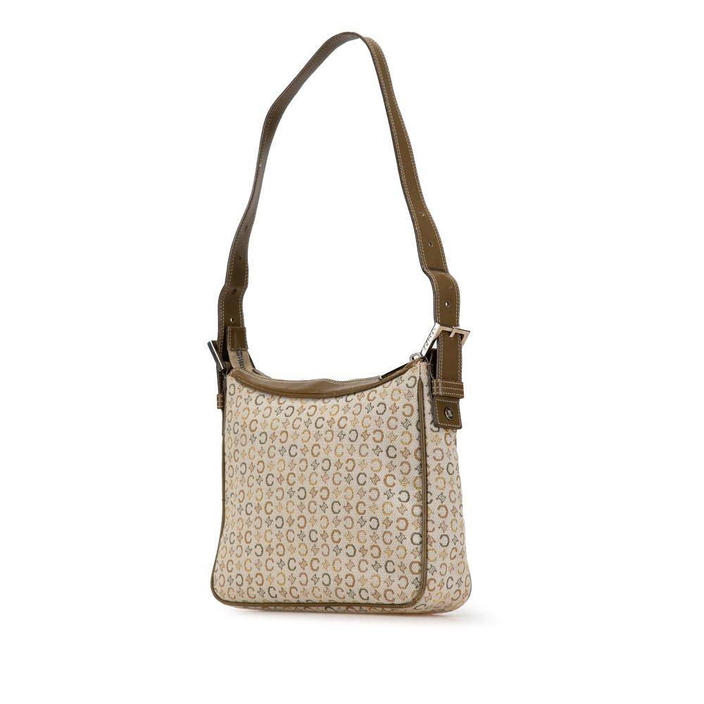 Celine Vintage Shoulder Bag Stl. - Axelremsväskor Från Magasin - Beige (L 18cm x W 21cm x D 5.50cm)