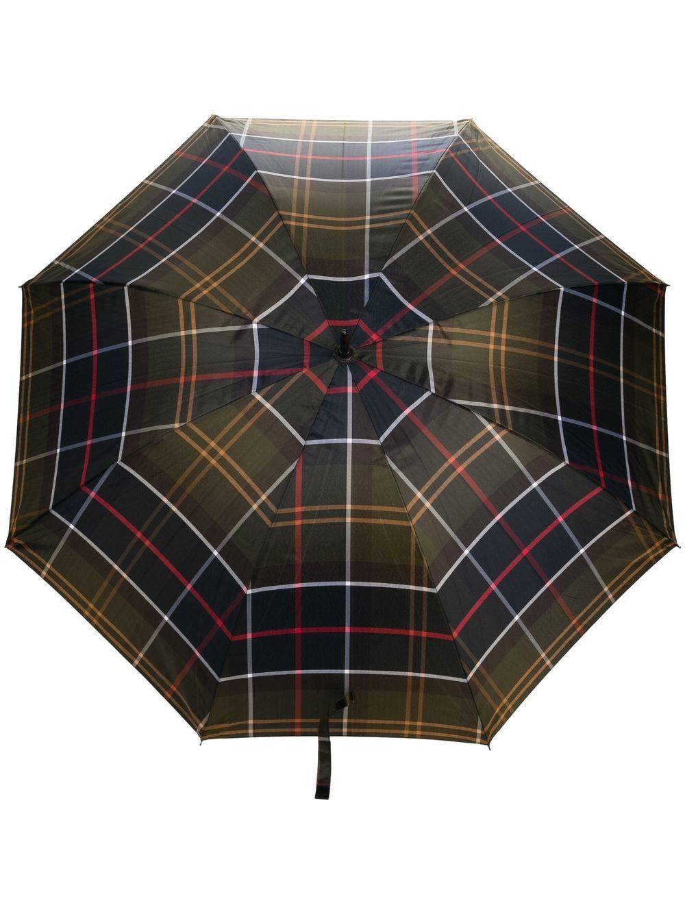 Barbour - skotskrutigt paraply - unisex - polyester - one size - Grön